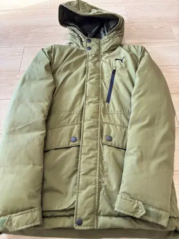 Puma 울트라 라이트 다운 자켓 올리브 그린