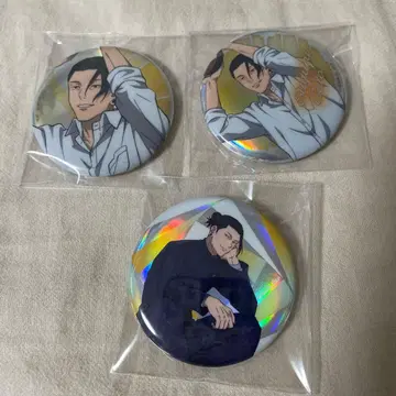 주술회전 회옥 옥절 트레이딩 캔뱃지 게토 스구루 3개