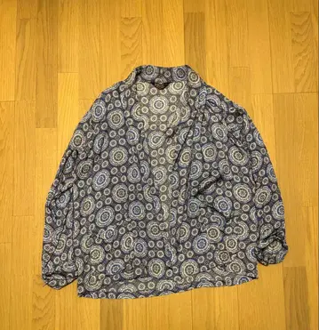 80s 90s 가운 아세테이트 영국제 빈티지 기하학 페이즐리