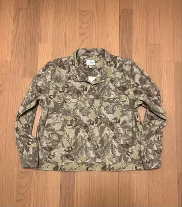 90s 리프 무늬 트래커 자켓 데드스탁 빈티지 아트