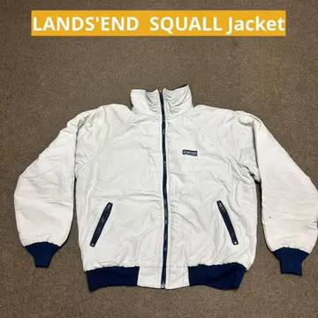 90년대 랜즈엔드 스콜 자켓 화이트 네이비