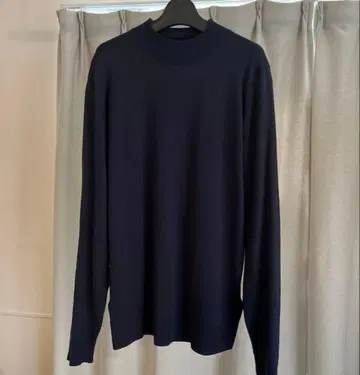 JOHN SMEDLEY 모크넥 스웨터 미드나잇(다크 네이비)