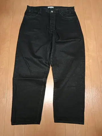 CAHLUMN 블랙 배기 데님 XL