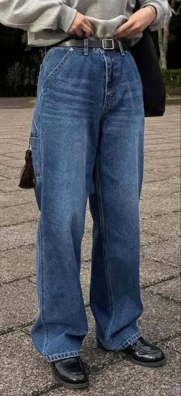 POIK 오센틱 카펜터 데님 팬츠 medium blue