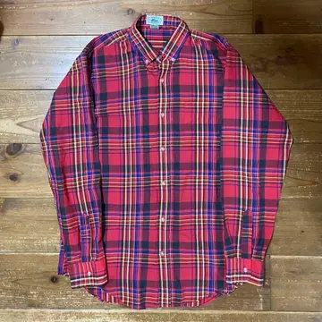 사이즈 L 90's IZOD LACOSTE 마드라스 체크 셔츠