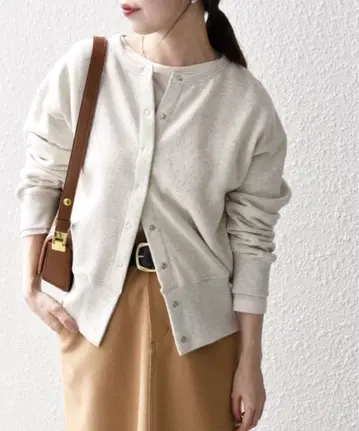 SHIPS any 속기모 컴팩트 스냅 가디건