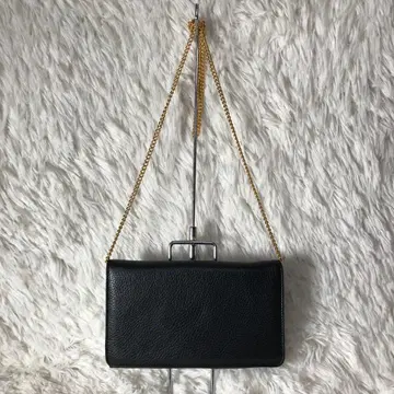 새상품급 MAURIZIO TAIUTI 주름 가죽 체인 숄더백