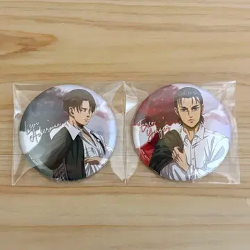 진격의 거인 10th ATTACK FES 캔뱃지 리바이 엘렌 2