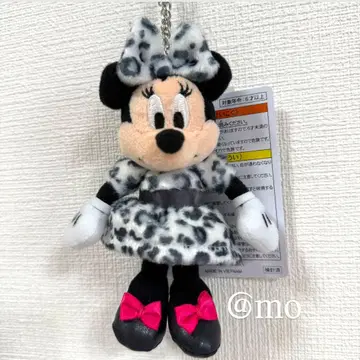 봉제 인형 참 미니 레오파드 무늬 레오파드 미니 화이트