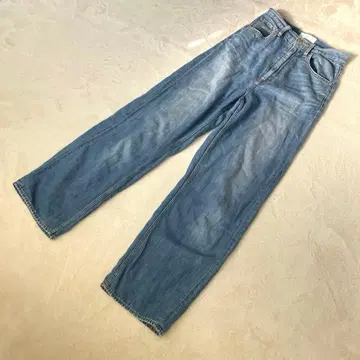 AZUL by MOUSSY 와이드 레그 데님 팬츠 블루