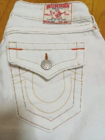 트루 릴리전 JOEY 코듀로이 로우라이즈 부츠컷 USA제