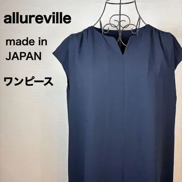 새상품급 allureville 알아바일 네이비 원피스 일본제 773