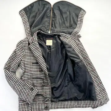 [후드] 모건옴 더플 코트 자켓 하운드 투스 10주년 M