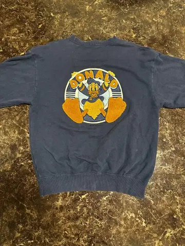 90s Disney 도널드 덕 맨투맨 L 네이비