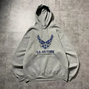 90s JERZEES US.AIR FORCE 프린트 밀리터리 후드티