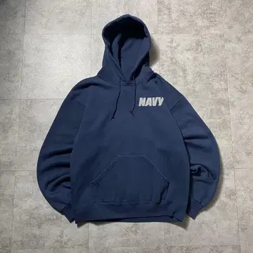 [ USA 제조 ] 90's SOFFE US.NAVY 백 프린트 후드티