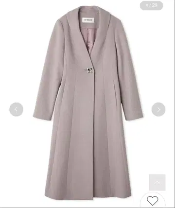 LILY BROWN 롱 코트 라벤더 그레이