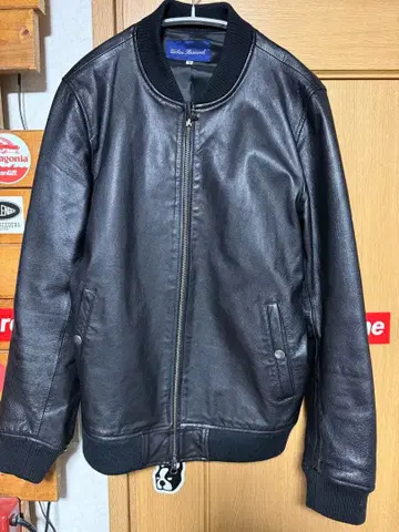 Urban Research 블랙 가죽 자켓 38