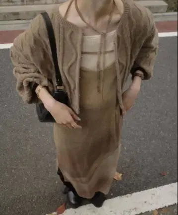 eaphi CABLE KNIT CARDIGAN