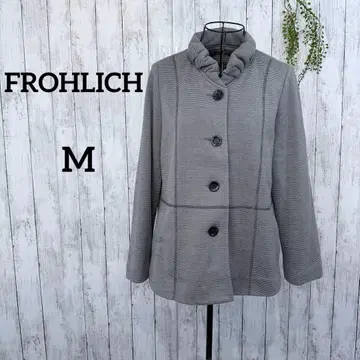 플로리히 숏 기장 자켓 코트 M 스탠딩 칼라 아우터