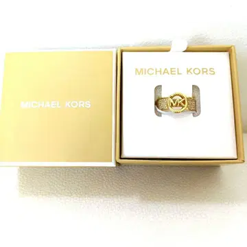 한정 가격 MICHAEL KORS 골드링 MK 로고
