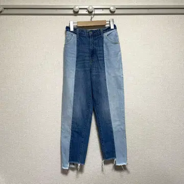 [새상품급] misty woman(미스티우먼) 바이컬러 테이퍼드 데님