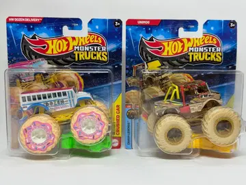 몬스터 트럭 더즌 딜리버리 벤츠 유니목 2대 세트