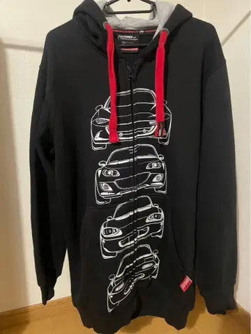 MX-5 마쓰다 로드스터 후드티 L 블랙