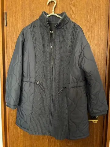 케이블 짜임 디자인 코트 M 사이즈