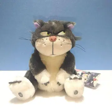 새상품 루시퍼 앉은 봉제 인형 키체인 신데렐라