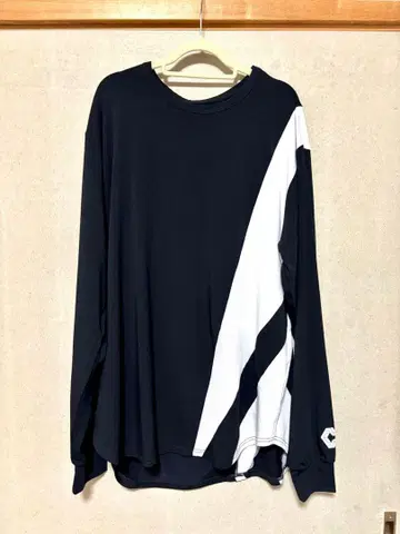 CRONOS 크로노스 긴팔 티셔츠 XXL 블랙/화이트