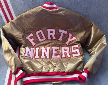 FORTY NINERS 골드 바시티 자켓 USA제