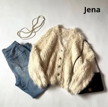 a1607.새상품 제나 샤기 V넥 니트 가디건