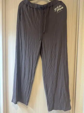 gelato pique 그레이 와이드 팬츠