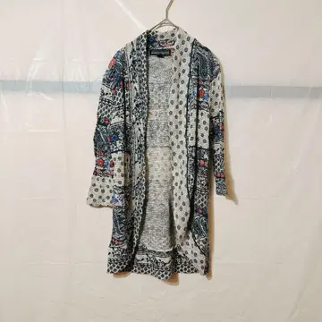 새상품급 ALMOST FAMOUS 꽃무늬 가디건 [ M ] 그레이 네이비