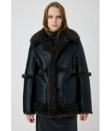 MOUSSY 마우지 SHEARLING OVER 자켓 코트 가죽