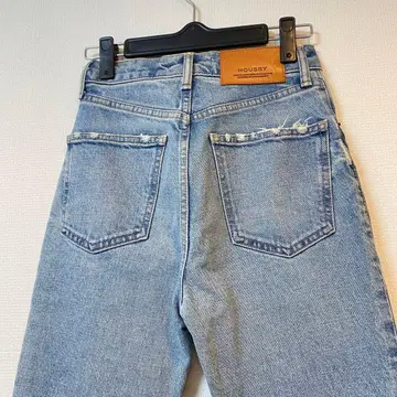 [ MOUSSY ] 스트레이트 데님 라이트 블루