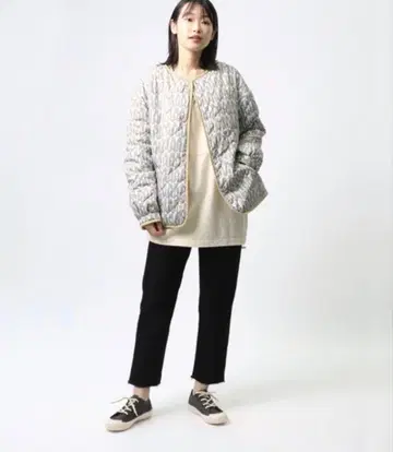 marble sud 마블슈드 숏 보아 퀼트 자켓