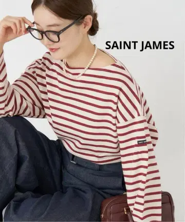 SAINT JAMES 세인트 제임스 웨쌍 보더 티셔츠 긴팔
