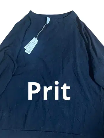 미사용 새상품 prit 블랙 긴팔 T셔츠 티셔츠