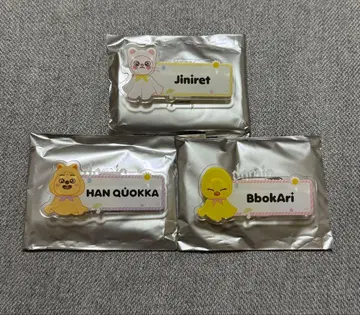 SKZOO 네임 배지 Jiniret, HAN QUOKKA, BbokAri