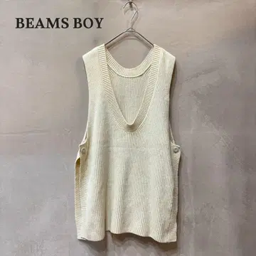 BEAMS BOY 빔즈 보이 7게이지 코튼 탱크탑 아이보리