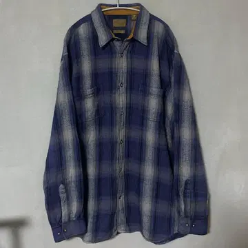 90s~00s 세인트 존스 베이 옴브레 체크 뱀 무늬 플란넬 빈티지