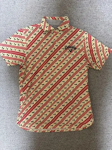 0354 Callaway 캘러웨이 올 패턴 골프 반팔 피케 셔츠 L