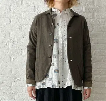 새상품급 파드칼레 울 티셔츠 블루종 가디건