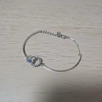 나비 모티브 실버 팔찌