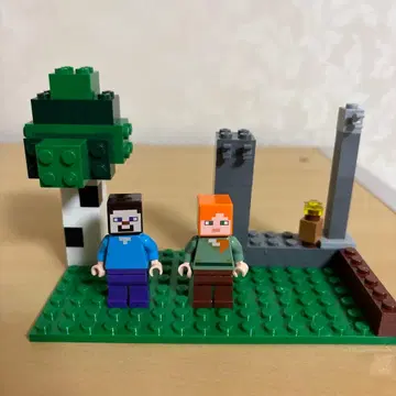 레고 마인크래프트 스티브 알렉스 미니 피규어