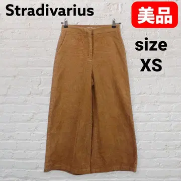 Stradivarius 코듀로이 가우초 XS 가을/겨울 와이드