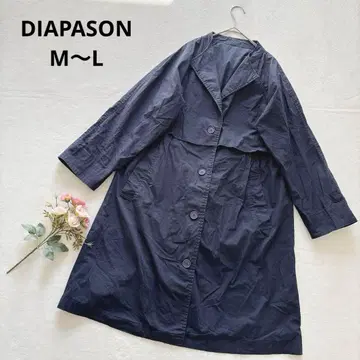 디어파슨 네이비 트렌치코트 스프링 코트 얇은 소재 미들 기장 M