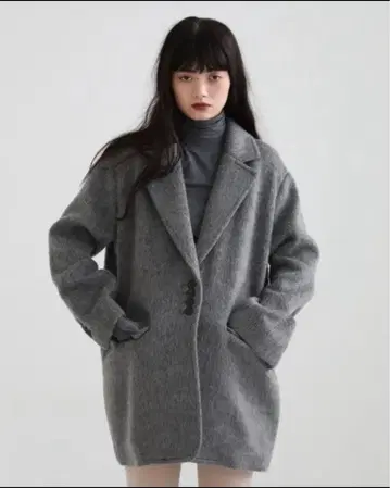 [ aere ] 아에레 샤기 자켓 코트